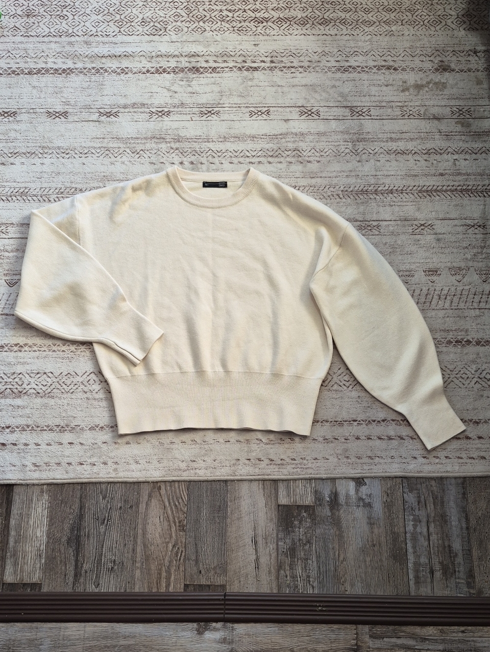 Classic Crewneck Sweater in Cream - Unbranded